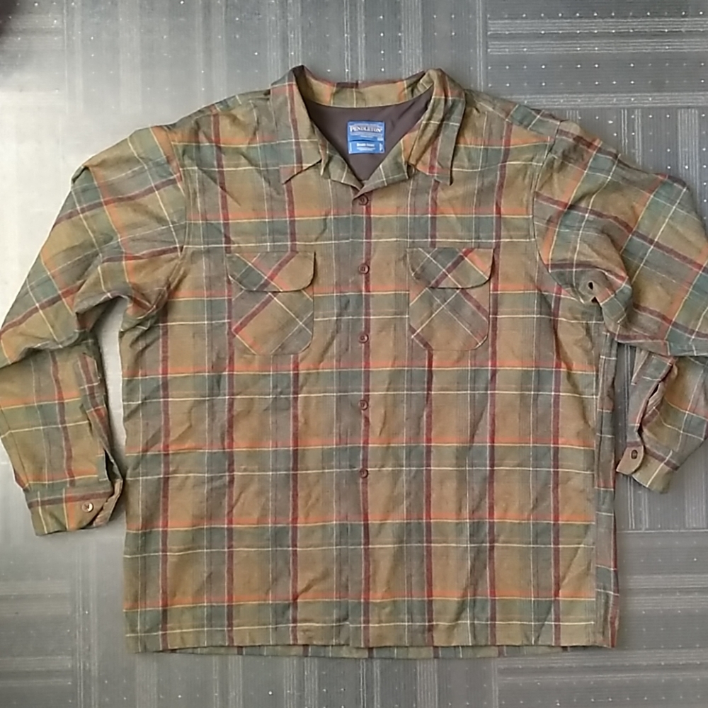 Pendleton Board Shirt Flannel Virgin Wool XXXL Men